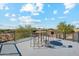 Rooftop deck with small table and chairs, offering a view at 25210 N 90Th Way, Scottsdale, AZ 85255