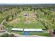 Aerial view of driving range and clubhouse at 2164 S Catarina --, Mesa, AZ 85202