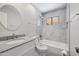 Updated bathroom with granite vanity and tiled shower/tub at 2164 S Catarina --, Mesa, AZ 85202