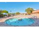 Community pool and spa with lounge chairs and seating at 1449 Leisure World --, Mesa, AZ 85206