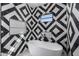 Modern bathroom with freestanding tub and geometric tile at 1480 E Raven Ct, Gilbert, AZ 85297