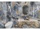 Luxury bathroom with marble vanity and unique tile at 1480 E Raven Ct, Gilbert, AZ 85297