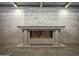 Outdoor fireplace with modern design at 1480 E Raven Ct, Gilbert, AZ 85297