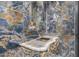 Upscale bathroom with marble sink and blue tile walls at 1480 E Raven Ct, Gilbert, AZ 85297