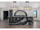 Stunning bar with marble countertop and unique lighting at 1480 E Raven Ct, Gilbert, AZ 85297