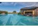 Luxury resort-style pool with swim-up bar at 767 E Cobble Stone Dr, Queen Creek, AZ 85140