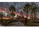 Attractive community area with a bell tower and landscaping at 9645 E Theia Dr, Mesa, AZ 85212