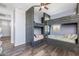 Bedroom with built-in bunk beds and ample storage at 9645 E Theia Dr, Mesa, AZ 85212