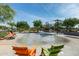 Community splash pad with comfortable seating at 9645 E Theia Dr, Mesa, AZ 85212