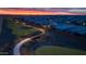 Aerial view of community with walking paths and homes at 9645 E Theia Dr, Mesa, AZ 85212