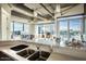 Contemporary kitchen with breakfast bar and city views at 1 E Lexington Ave # 410, Phoenix, AZ 85012