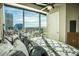 Bedroom with city views and a king-size bed at 1 E Lexington Ave # 410, Phoenix, AZ 85012