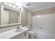 Clean bathroom with a bathtub, shower, and vanity at 7402 E Carefree Dr # 209, Carefree, AZ 85377