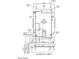 Plot plan showing the dimensions of a house and its surrounding area at 14314 W Alameda Rd, Surprise, AZ 85387