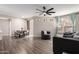 Spacious living room featuring hardwood floors and ample natural light at 9550 E Thunderbird Rd # 155, Scottsdale, AZ 85260