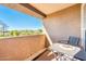 Private balcony with seating area and view at 14950 W Mountain View Blvd # 1305, Surprise, AZ 85374