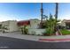 Spanish style home with a red awning over the garage at 4609 E Valley View Dr, Phoenix, AZ 85044