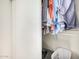 Well-organized closet with shelving and hanging space at 600 S Dobson Rd # 18, Mesa, AZ 85202