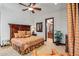 Large bedroom with king-size bed and en-suite bathroom at 10612 E Winter Sun Dr, Scottsdale, AZ 85262