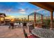 Resort-style backyard oasis with a large pool, spa, and seating area at 10612 E Winter Sun Dr, Scottsdale, AZ 85262