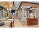 Luxurious bathroom featuring a large soaking tub and and vanities at 10612 E Winter Sun Dr, Scottsdale, AZ 85262