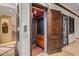 Private home elevator providing convenient access between floors at 10612 E Winter Sun Dr, Scottsdale, AZ 85262