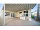 Covered patio with double doors at 648 Hawks Eye Dr # 648, Apache Junction, AZ 85119