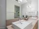Modern bathroom with double sinks and sleek design at 10755 E Stoney Ln, Scottsdale, AZ 85262