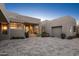 Modern home with attractive paver driveway and garage at 10755 E Stoney Ln, Scottsdale, AZ 85262