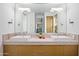 Modern bathroom with double sinks and sleek design at 10755 E Stoney Ln, Scottsdale, AZ 85262