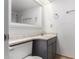Clean bathroom with updated vanity and large mirror at 16053 N 26Th Cir, Phoenix, AZ 85023