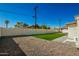 Backyard with gravel, artificial turf, and a wall at 101 W Shannon St, Chandler, AZ 85225