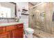 Bathroom with double vanity, large shower, and updated fixtures at 907 E 9Th Ave, Mesa, AZ 85204