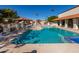 Inviting pool and spa area with comfortable seating at 542 S Higley Rd # 99, Mesa, AZ 85206