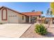 Spanish style home with double car garage and landscaping at 542 S Higley Rd # 99, Mesa, AZ 85206