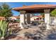 Relaxing gazebo with seating and picnic table at 542 S Higley Rd # 99, Mesa, AZ 85206
