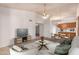 Virtually staged living room with open floor plan at 542 S Higley Rd # 99, Mesa, AZ 85206