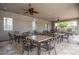 Community room with tables and chairs for gatherings at 4307 E Jesse St, Gilbert, AZ 85295
