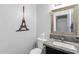 Stylish bathroom with granite countertop and modern vanity at 10847 E Forge Cir, Mesa, AZ 85208