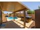 Relaxing backyard oasis with a pool and hot tub at 6321 S Teresa Dr, Chandler, AZ 85249