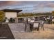 Community patio with tables, chairs, and fire pits at 3812 W Antelope Way, San Tan Valley, AZ 85144