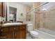 Bathroom with tub/shower combo and granite vanity at 5311 E Via Los Caballos --, Paradise Valley, AZ 85253