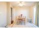 Small dining area with a table and chairs, near sliding door at 3840 N 43Rd Ave # 58, Phoenix, AZ 85031