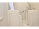 Walk-in shower with grab bars in the bathroom at 5546 E Player Pl, Mesa, AZ 85215