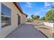 Spacious back patio with sliding glass door access and view of backyard at 2120 N 125Th Ave, Avondale, AZ 85392