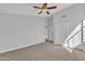 Spacious bedroom with vaulted ceiling and ceiling fan at 2120 N 125Th Ave, Avondale, AZ 85392