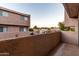 Private balcony offering a view of the neighborhood at 1207 E Northshore Dr # 136, Tempe, AZ 85283