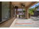 Covered patio with built-in grill and seating area at 2541 E Carob Dr, Gilbert, AZ 85298