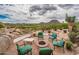 Scenic patio with fire pit and mountain views at 27440 N Alma School Pkwy # 33-1, Scottsdale, AZ 85262