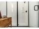 Clean walk-in shower with glass enclosure and modern fixtures at 17197 W Thousand Oaks St, Surprise, AZ 85388